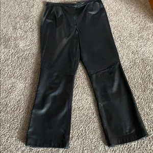 Valerie Stevens Petites soft leather pants.